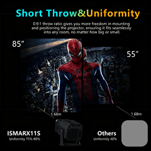 Projecteur intelligent IHOMELIFE IsmartX11S <span class=keywords><strong>4K</strong></span>, Android 13, projecteur LED portable pour jeux, WiFi 6, projecteurs de cinéma maison - Product Image 3
