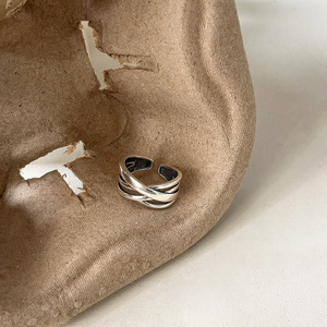 Yinruitai S925 Sterling <b>Silver</b> Irregular <b>Ring</b> Women Geometric Open Index Finger Fashionable Unique Everyday Wear - Product Image 3