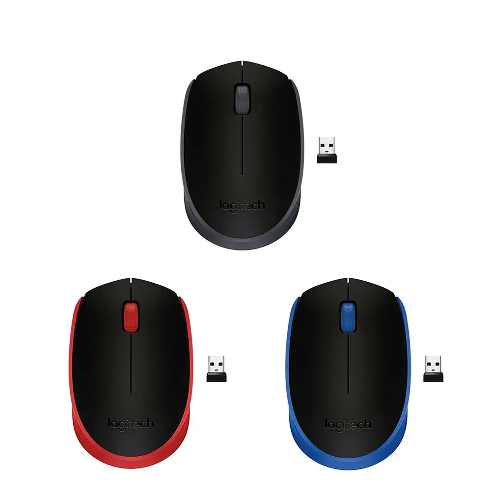 Logitech M171 Wireless Mouse 1000 DPI Gamer Portable 2.4GHz USB Wireless Mouse For Laptop PC