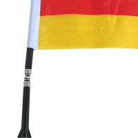 Drapeaux nationaux de vélo de campagne personnalisés Petits drapeaux de vélo de moto en polyester avec mât de drapeau en plastique