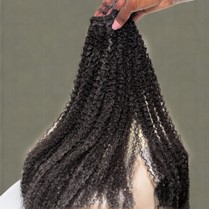 เซ็กซี่เลดี้แฮร์ จัดส่งรวดเร็ว ผมอินเดียแท้แบบหยิกฟู 4a-4c เกรดเรมี่ ผมมนุษย์แบบดับเบิ้ลดรอน สำหรับต่อผม - Product Image 2