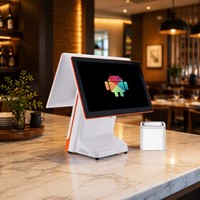 Système de point de vente Android 15,6 pouces pas cher, processeur Intel 2,0 GHz, Google GMS Play Store, écran tactile, Bluetooth 5.2, garantie 1 an, restaurant