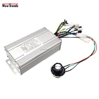 Contrôleur de moteur sans balais DC, 48V, 500W, pour vélo et trottinette électrique, régulateur de vitesse de Rotation, avec bouton de contrôle de vitesse