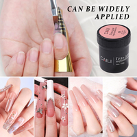 CAILI 150g Gel de construction pour ongles auto-nivelant, épais et dur, avec logo personnalisé, flexible et résistant, pour extension d'ongles en salon