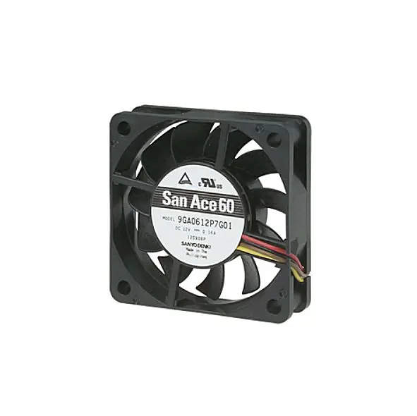 San Ace Quạt Dc 12V 24V Model 60 9GA0612P7G01, Quạt Làm Mát Biến Tần Siêu Nhỏ 60*60*15 Mm 6000Rpm-8000Rpm Tốc Độ Cao