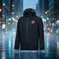 Veste de pluie à capuche sur mesure pour homme grande taille, haute qualité, sport, extérieur, respirante, en fourrure de mouton, en cuir de vache tissé pour l'automne