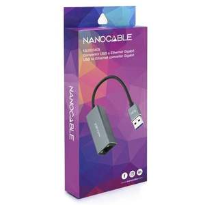 Convertidor USB 3.0 a Ethernet Gigabit, 15 cm, color gris, para conexión de red rápida en dispositivos sin puerto Ethernet. - Product Image 3