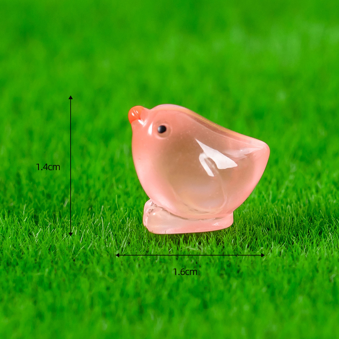 Pink/luminous yellow chicken
