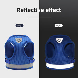 Jenis rompi yang dapat diatur reflektif nyaman Harness hewan peliharaan anjing dan kucing Universal Harness dengan set tali traksi - Product Image 5
