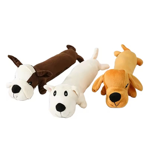Jouets en peluche pour animaux de compagnie, jouets à mâcher pour chiens, jouets couineurs sonores pour chiots et chats, jouets en forme de saucisse de dessin animé, chien teckel en peluche - Product Image 2
