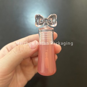 ISMAN Tubos <span class=keywords><strong>de</strong></span> Brillo Labial Mini <span class=keywords><strong>de</strong></span> 2.5ml con Diseño <span class=keywords><strong>de</strong></span> Lazo, Envases Vacíos para Colorete Líquido, Envases para Corrector en Rosa y Negro, Logotipo Personalizado - Product Image 5