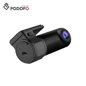 Podofo Car Dash Cam Mini Hidde Full HD 1080P WiFi Velocidad y coordenadas Dash Camera Video Recorder