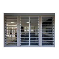 Ventanas de Aluminio Abatibles para Uso Doméstico, Ventanas de Aluminio con Marco Fijo y Persianas