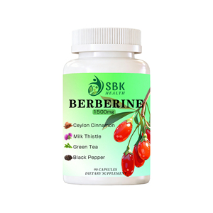 Lower Price 1500mg Berberine Extract Capsules for Natural Energy Booster Gut Health Management 90 Caps Chromium <b>Supplement</b> - Product Image 1