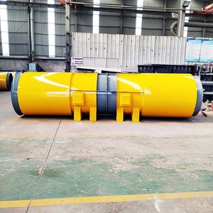 Ventilador Axial de 48 Pulgadas con Aspas de Aleación de Aluminio, 2900 rpm, Rodamiento de Bolas, Eléctrico, Color Amarillo, Ventilación de Túneles - Product Image 2
