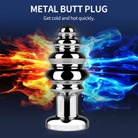 Sexbay Plug anal électrique en alliage d'aluminium, contrôle à distance/application, 10 vitesses de vibration, étanche IPX7, rechargeable par USB, jouet sexuel pour adultes