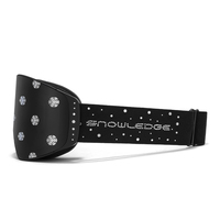 Masque de ski/snowboard magnétique double couche anti-buée, verres polarisés noirs, protection UV400, sangle réglable, monture intégrale, sport