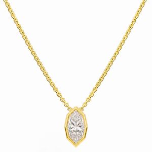 <span class=keywords><strong>Collana</strong></span> con Pendente in Moissanite Taglio Marquise da 1ct, Argento S925 con Micro Incastonatura, OEM/ODM - Product Image 6