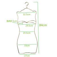 Nouveau design, maillot de bain en fil métallique couleur or rose, cintre pour bikini