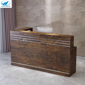 Giá Rẻ Hiện Đại Văn Phòng Tùy Chỉnh L Hình Dạng Phía Trước Bàn Quầy Tiếp Tân Bàn Khách Sạn Tóc Salon Bàn Tiếp Tân - Product Image 4