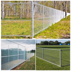 <span class=keywords><strong>Rouleau</strong></span> de clôture en treillis galvanisé à mailles losangées, fil de 2 mm et 3 mm pour terrains de tennis, terrains de football et sécurité - Product Image 3