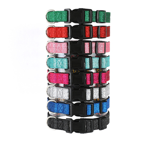 Collari <span class=keywords><strong>per</strong></span> <span class=keywords><strong>Cani</strong></span> di Lusso in Nylon e Poliestere <span class=keywords><strong>con</strong></span> Nome Personalizzato, Sgancio Rapido, Nastri Luminosi, Fibbia alla Moda - Product Image 3