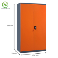 Armoire à outils métallique multifonctionnelle robuste à deux portes pour atelier d'usine/garage, avec serrure à trois points et étagères réglables, OEM/ODM/OBM