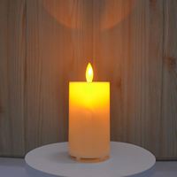 Lampe à bougie LED rechargeable, lumière de bougie LED avec motif personnalisable