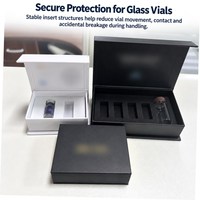 Boîtes d'emballage pour flacons de 3 ml, boîte en papier holographique personnalisée avec étiquette et plateau en plastique, fournisseur en gros OEM