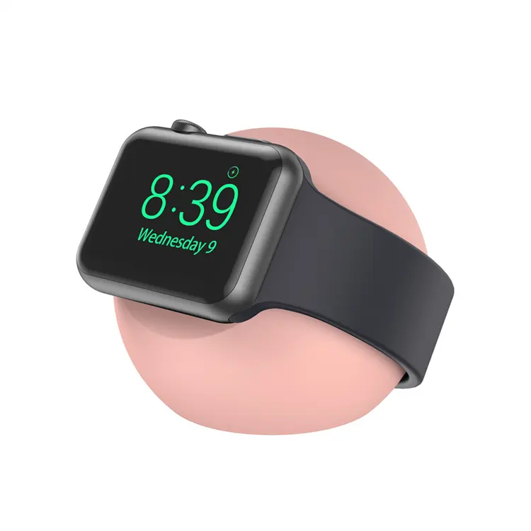 For Apple iWatch Desktop Stands Portable Smart Watch Charger Stand Charging Dock Silicone Holder