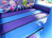 Château gonflable commercial en PVC à cadre en V, faible hauteur, pour intérieur, certifié CE, garantie 3 ans, grande capacité, installation facile