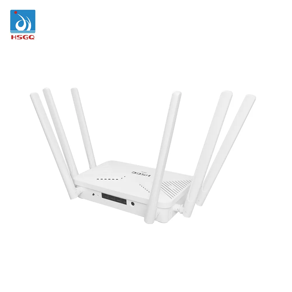 Router HSGQ-R3000, Modem wifi 5g lte nirkabel AX3000 3000Mbps 6 RJ45 ftth