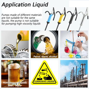 수동 핸드 펌프 200l 오일 및 가스 PP 플라스틱 스틸 레버 화학 산 윤활제 용 배럴 드럼 펌프 작동 - Product Image 6