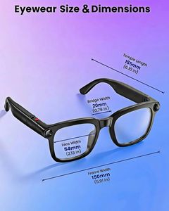 Meta AI Smart <b>Glasses</b> Sunglasses Photography Video Music HD <b>Camera</b> - Product Image 3
