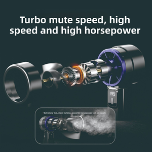 Ventilador con hebilla para montañismo, ventilador pequeño de 199 niveles, ventilador de mano, miniventilador, ventilador de escritorio, pantalla digital, ventilador con carga USB - Product Image 5