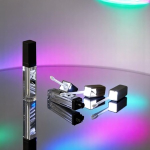 Lumière LED Brillant à lèvres avec miroir Logo personnalisé Bouchon à vis 9ml Plastique Cosmétique Imperméable - Product Image 4