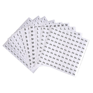 High Quality 1.5cm Diameter <b>Waterproof</b> Strong Adhesive PVC Transparent Clothes Size <b>Label</b> - Product Image 1