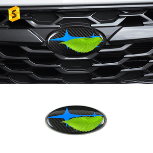 Shasha accessori esterni in fibra di carbonio adesivo con Logo anteriore per auto per <span class=keywords><strong>Subaru</strong></span> WRX copertura dell'emblema anteriore dell'auto in fibra di carbonio - Product Image 1