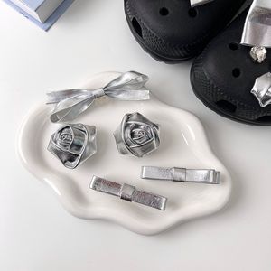 Accessori per <span class=keywords><strong>Scarpe</strong></span> con Fori - Decorazioni per Ciabatte a Fiocco - Fiori di Rosa - Gioielli con Diamanti - Nuovo Stile di Tendenza - Product Image 2