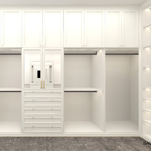 Armoire moderne en bois, placards de chambre à coucher, meubles de chambre à coucher, armoire avec miroir, placard à vêtements - Product Image 3