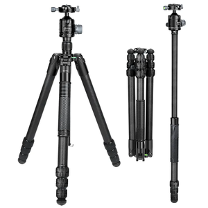Treppiede professionale in fibra di carbonio per fotocamera DSLR/Mirrorless-treppiede da viaggio Ultra leggero - Product Image 2