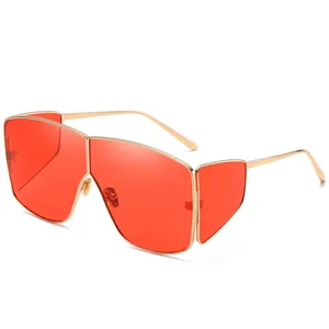 X-7304 Sunglasses Side Shield Steampunk Vintage Cool UV Protection Round Glasses For Women Men