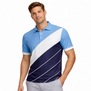 Camiseta polo con estampado sublimado a todo color, nuevo diseño, sublimación por teñido, camiseta polo de secado rápido para hombre, camisetas polo de secado rápido MTN. - Product Image 2