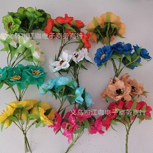 Bouquet de fleurs artificielles en soie Jiangka E-commerce, moins de 10 cm, pour décoration de couronnes florales - Product Image 3