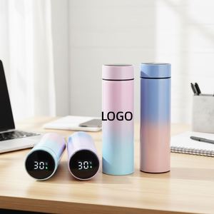 2026 Termo Sublimation Reusable Led Display Custom Hiking Bottle Stainless Steel Intelligent Vacuum <b>Flask</b> for Kids - Product Image 4