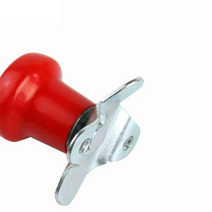 Vente flash - Bouton de commande du volant en PVC rouge personnalisé avec logo JD DEERE 40005R, modèle universel pour voiture - Product Image 6