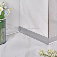 Plinthe en aluminium, design tendance, protection d'angle, accessoires de revêtement de sol, personnalisation de la production de plinthes