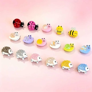 Mini pinces à cheveux en forme d'animaux mignons, en acétate écologique, petites pinces requins, accessoires de mode pour enfants et femmes - Product Image 1
