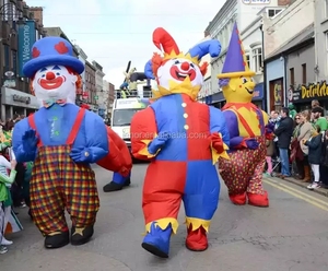 Costume da pagliaccio divertente da passeggio <span class=keywords><strong>gonfiabile</strong></span> per adulti <span class=keywords><strong>vestito</strong></span> per prestazioni di parata - Product Image 3