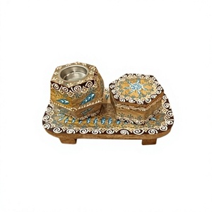 Handcrafted Sandalwood Bakhoor Burner for Oud Incense Religious Winter Eco-Friendly Home Fragrance Meditation Prayer Holder - Product Image 1